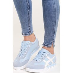 Niebieskie Buty Sportowe Humidly. Pomarańczowe buty sportowe damskie marki Born2be, z materiału. Za 59,99 zł.
