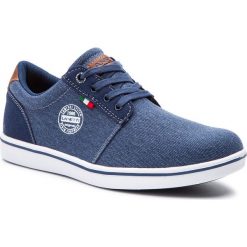 Sneakersy LANETTI - MP07-17136-02 Jeans. Niebieskie sneakersy męskie Lanetti, bez zapięcia. Za 119,99 zł.