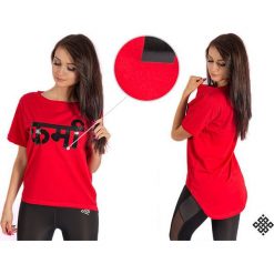 Topy sportowe damskie: KARMA Koszulka damska Long Back Red Energy r. L