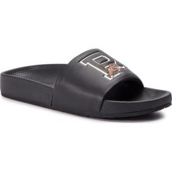 Klapki POLO RALPH LAUREN - Cayson 816746598001 Black. Czarne klapki męskie marki Polo Ralph Lauren, bez wzorów, ze skóry ekologicznej. Za 219,00 zł.