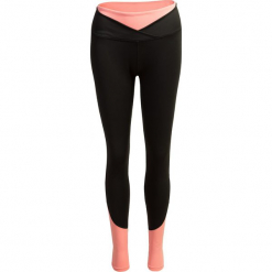 Legginsy treningowe damskie SPDF601 - łososiowy - Outhorn. Różowe legginsy damskie marki Outhorn, na fitness i siłownię. W wyprzedaży za 39,99 zł.