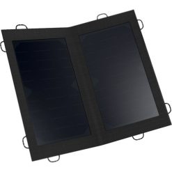 Panel Słoneczny Trek 100 - 10 W. Czarne plecaki męskie FORCLAZ, bez wzorów, z tkaniny. Za 169,99 zł.