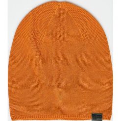 G-Star Raw - Czapka. Pomarańczowe czapki zimowe damskie G-Star RAW, z dzianiny. W wyprzedaży za 99,90 zł.