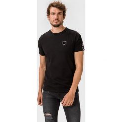 Philipp Plein Sport Koszulka Czarny. Czarne podkoszulki męskie Philipp Plein Sport, s, z nadrukiem, z elastanu, sportowe, bez kołnierzyka, z krótkim rękawem, krótkie. Za 698,95 zł.