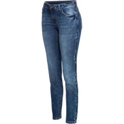 Dżinsy z haftem bonprix niebieski "stone”. Niebieskie jeansy damskie bonprix. Za 129,99 zł.