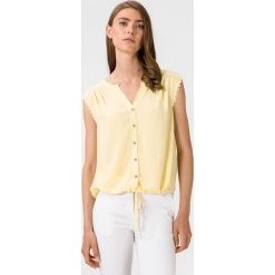Vero Moda Naomi Bluzka Żółty. Żółte bluzki damskie Vero Moda, s, z haftami, z wiskozy, bez kołnierzyka, bez rękawów. Za 118,95 zł.