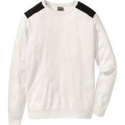 Swetry klasyczne męskie: Sweter Regular Fit bonprix biały