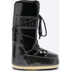 Moon Boot - Śniegowce Vinile Met. Czarne śniegowce damskie Moon Boot, z materiału, na sznurówki. Za 529,90 zł.