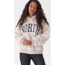 Pluszowa bluza oversize - Kremowy. Białe bluzy damskie House, s, bez wzorów, bez rękawów, bez kaptura. Za 119,99 zł.
