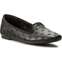 Lordsy CLARKS - Chia Moon 261255464 Blk Interest Lea. Czarne lordsy damskie marki Clarks, ze skóry. W wyprzedaży za 219,00 zł.