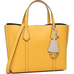 Torebka TORY BURCH - Perry Small Triple-Compartment Tote 56249 Lemon Drop 787. Żółte torebki klasyczne damskie Tory Burch, bez wzorów, ze skóry, klasyczne, bez dodatków. W wyprzedaży za 759,00 zł.