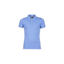Koszulki polo z krótkim rękawem Tommy Jeans TJM ESSENTIAL POLO. Niebieskie koszulki męskie Tommy Jeans, s, bez wzorów, z jeansu, z krótkim rękawem. Za 207,20 zł.