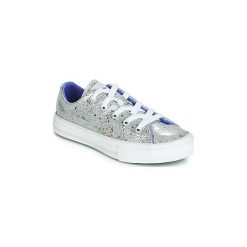 Buty Dziecko Converse CHUCK TAYLOR ALL STAR GALAXY GLIMMER OX. Szare trampki dziewczęce Converse, bez wzorów, bez zapięcia. Za 219,00 zł.