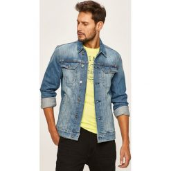 Mustang - Kurtka jeansowa. Niebieskie płaszcze męskie Mustang, xl, bez wzorów, z elastanu, krótkie, bez kaptura. W wyprzedaży za 239,90 zł.