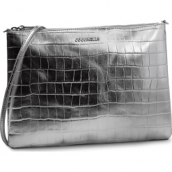 Torebka COCCINELLE - DV3 Mini Bag E5 DV3 55 F4 09 Silver Y69. Szare listonoszki damskie Coccinelle, ze skóry. Za 699,90 zł.