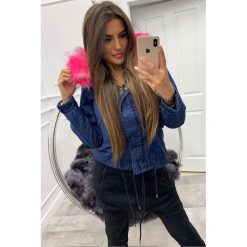 Kurtka SINTIA FUCHSIA. Niebieskie kurtki damskie Kurtka SINTIA FUCHSIA, s, bez wzorów. W wyprzedaży za 139,00 zł.
