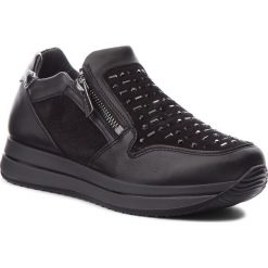 Sneakersy IGI&CO - 2144500 Nero. Czarne półbuty damskie marki IGI&CO, na co dzień, bez wzorów, ze skóry, bez obcasa, bez zapięcia. W wyprzedaży za 309,00 zł.
