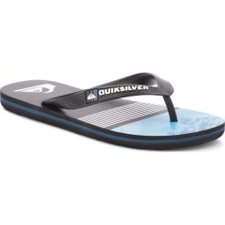 Japonki QUIKSILVER - AQBL100262 Xkbs. Czarne klapki damskie Quiksilver, bez wzorów, z tworzywa sztucznego, bez obcasa. W wyprzedaży za 65,00 zł.