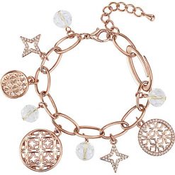 Bransoletki damskie: Pozłacana bransoletka z kryształkami Swarovski