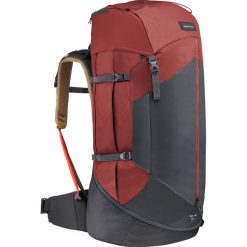 Plecak trekkingowy - TREK 100 Easyfit - 70L męski. Pomarańczowe plecaki męskie FORCLAZ, bez wzorów, z poliesteru. Za 349,99 zł.