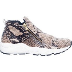 Skórzane sneakersy w kolorze beżowym. Brązowe trampki i tenisówki damskie Loretta, ze skóry. W wyprzedaży za 309,95 zł.