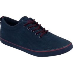 BUTY LARS 2. Czerwone trampki męskie TESTUDO, w paski, z gumy, wizytowe, z paskami. Za 149,99 zł.