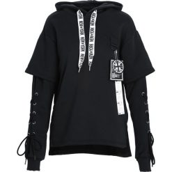 Czarna Bluza Another Life. Czarne bluzy męskie rozpinane marki Born2be, m, z nadrukiem, z dresówki, z kapturem. Za 104,99 zł.
