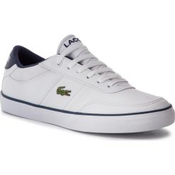 Tenisówki LACOSTE - Court-Master 119 5 Cuj 7-37CUJ0003042 Wht/Nvy. Białe trampki dziewczęce Lacoste, bez wzorów, z gumy, na sznurówki. Za 299,99 zł.