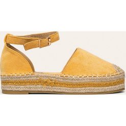 Answear - Espadryle Erynn. Żółte espadryle damskie ANSWEAR, bez wzorów, z gumy, bez obcasa, na obcasie. Za 99,90 zł.