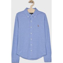 Polo Ralph Lauren - Koszula dziecięca 134-176 cm. Niebieskie koszule chłopięce z bawełny, casualowe, polo, długie. W wyprzedaży za 219,90 zł.