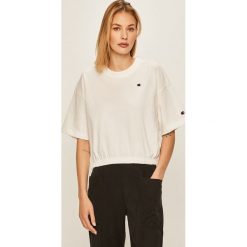 Champion - T-shirt. Białe bluzki damskie Champion, xs, z aplikacjami, z bawełny, casualowe, z okrągłym kołnierzem. W wyprzedaży za 129,90 zł.