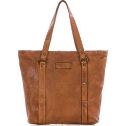 Shopper bag damskie: Shopper bag w kolorze koniaku – 28 x 30 x 12 cm