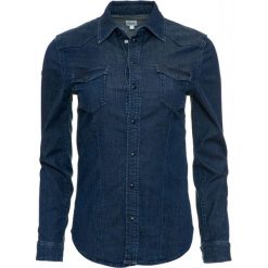 Pepe Jeans koszula damska Rosie XS ciemny niebieski. Niebieskie koszule damskie Pepe Jeans, xs, bez wzorów, z jeansu, bez kołnierzyka, bez rękawów. Za 389,00 zł.