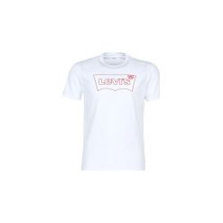 T-shirty z krótkim rękawem Levis HOUSEMARK GRAPHIC TEE. Białe t-shirty męskie Levi's®, s, bez wzorów, bez kołnierzyka, krótkie. Za 129,00 zł.
