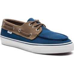 Tenisówki VANS - Chauffeur Sf VN0A3MUBVLN1 Sailor Blue/Breen. Pomarańczowe półbuty męskie Vans, bez wzorów, z gumy, eleganckie, bez zapięcia. W wyprzedaży za 189,00 zł.