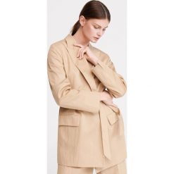 Marynarka o oversize'owym kroju - Beżowy. Brązowe marynarki damskie Reserved, bez wzorów. Za 399,99 zł.