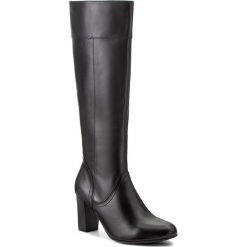 Kozaki CAPRICE - 9-25510-29 Black Nappa 022. Czarne buty zimowe damskie Caprice, z materiału, przed kolano, na wysokim obcasie, na obcasie. W wyprzedaży za 299,00 zł.