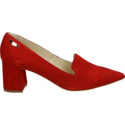 Czółenka - 2531 RO21 J18. Czerwone buty ślubne damskie Venezia, ze skóry. Za 199,00 zł.