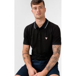 Guess Polo Koszulka Czarny. Czarne podkoszulki męskie Guess, s, z haftami, z elastanu, bez rękawów. Za 202,95 zł.