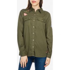 Pepe Jeans Magdas Koszula Zielony. Zielone bluzki damskie Pepe Jeans, xs, z haftami, z lyocellu, bez kołnierzyka, z długim rękawem. Za 447,95 zł.