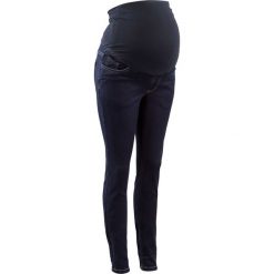 Dżinsy ciążowe SKINNY, super-stretch bonprix ciemny denim. Niebieskie jeansy damskie bonprix, z jeansu. Za 109,99 zł.