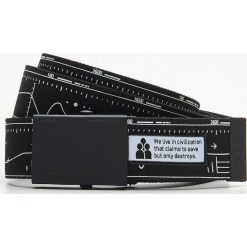 Pasek z metalową klamrą - Biały. Białe paski męskie Cropp, w paski. Za 29,99 zł.