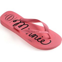 Havaianas - Japonki. Różowe klapki damskie Havaianas, bez wzorów, z materiału, bez obcasa, na obcasie. W wyprzedaży za 69,90 zł.