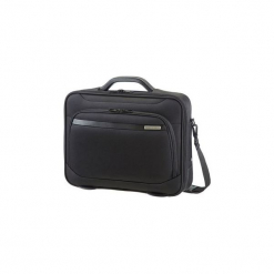 Torba na laptopa Samsonite Vectura Office case-001 16" czarna. Czarne torby na laptopa marki Samsonite, bez wzorów, z tkaniny, eleganckie. Za 149,99 zł.