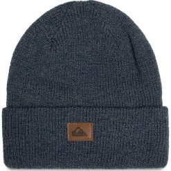 Czapka QUIKSILVER - EQYHA03089 Bykh. Szare czapki męskie Quiksilver, na zimę, bez wzorów, z materiału. W wyprzedaży za 69,00 zł.