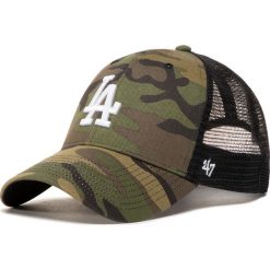 Czapka z daszkiem 47 BRAND - Mlb Los Angeles Dodgers Branson B-CBRAN12GWP-CMD Camo. Zielone czapki męskie 47 Brand, bez wzorów, z bawełny. Za 109,00 zł.