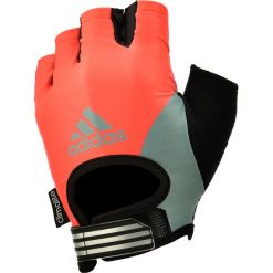 Rękawiczki damskie: Adidas fitnes rękawiczki – Kobiety – czerwone sunrise_l