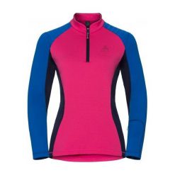 Bluzy sportowe damskie: Odlo Bluza damska Midlayer 1/2 zip PACT różowa r. M (527081)
