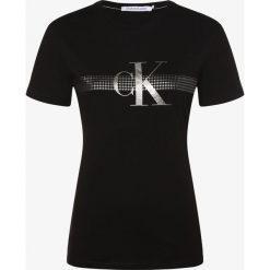 Calvin Klein Jeans - T-shirt damski, czarny. Czarne t-shirty damskie Calvin Klein Jeans, s, z napisami, z bawełny, bez kołnierzyka. Za 229,95 zł.
