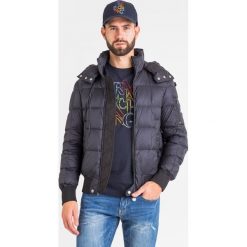 KURTKA PUCHOWA ARMANI EXCHANGE. Czarne płaszcze męskie Armani Exchange, xl, z aplikacjami, z puchu, bez kaptura. Za 725,40 zł.
